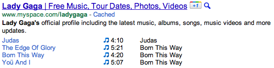 Google example of music